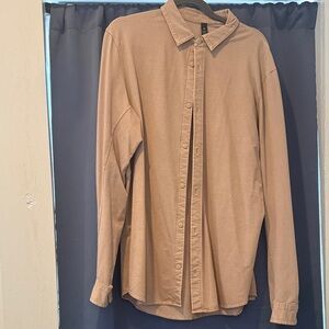 lululemon athletica Light Taupe Button-Up Shirt
